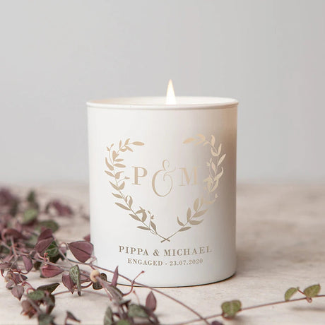 Personalised Glass Candle Tealight Holder I'm Getting Married.