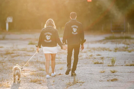 Till Death Do Us Part Wedding Denim Jackets His & Her I'm Getting Married.