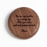 Personalised Wooden Engagement Ring Holder – Custom Ring Dish & Jewellery Tray for Her