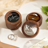 Personalised Wooden Wedding Ring Box