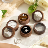 Personalised Wooden Wedding Ring Box