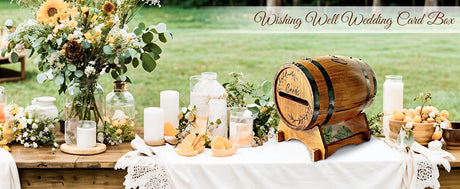 Wooden wedding card box