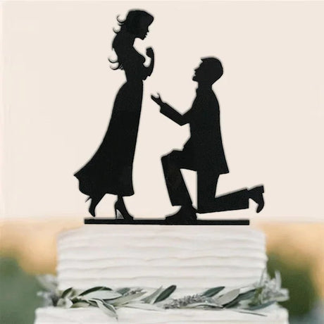 Acrylic Wedding Cake Topper Set - I'm Getting Married