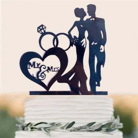 Acrylic Wedding Cake Topper Set - I'm Getting Married