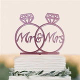 Acrylic Wedding Cake Topper Set - I'm Getting Married