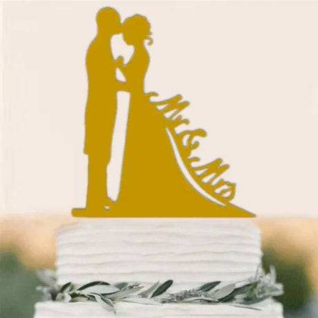 Acrylic Wedding Cake Topper Set - I'm Getting Married