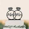 Acrylic Wedding Cake Topper Set - I'm Getting Married