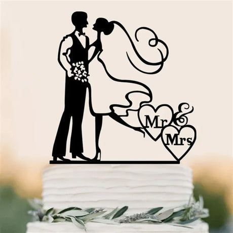 Acrylic Wedding Cake Topper Set - I'm Getting Married