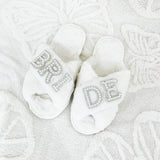 BRIDE Rhinestone Wedding Slippers - I'm Getting Married