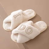 BRIDE Rhinestone Wedding Slippers - I'm Getting Married