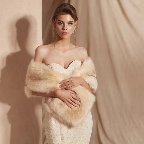 Wedding Faux Fur Cape for the Winter Weddings I'm Getting Married.