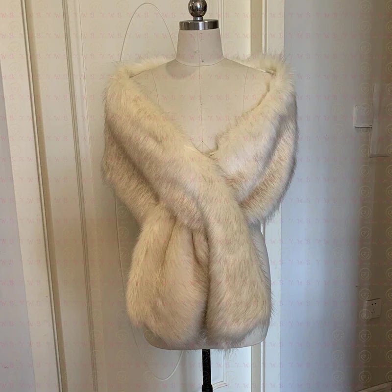 Champagne Wedding Fur Cape - I'm Getting Married