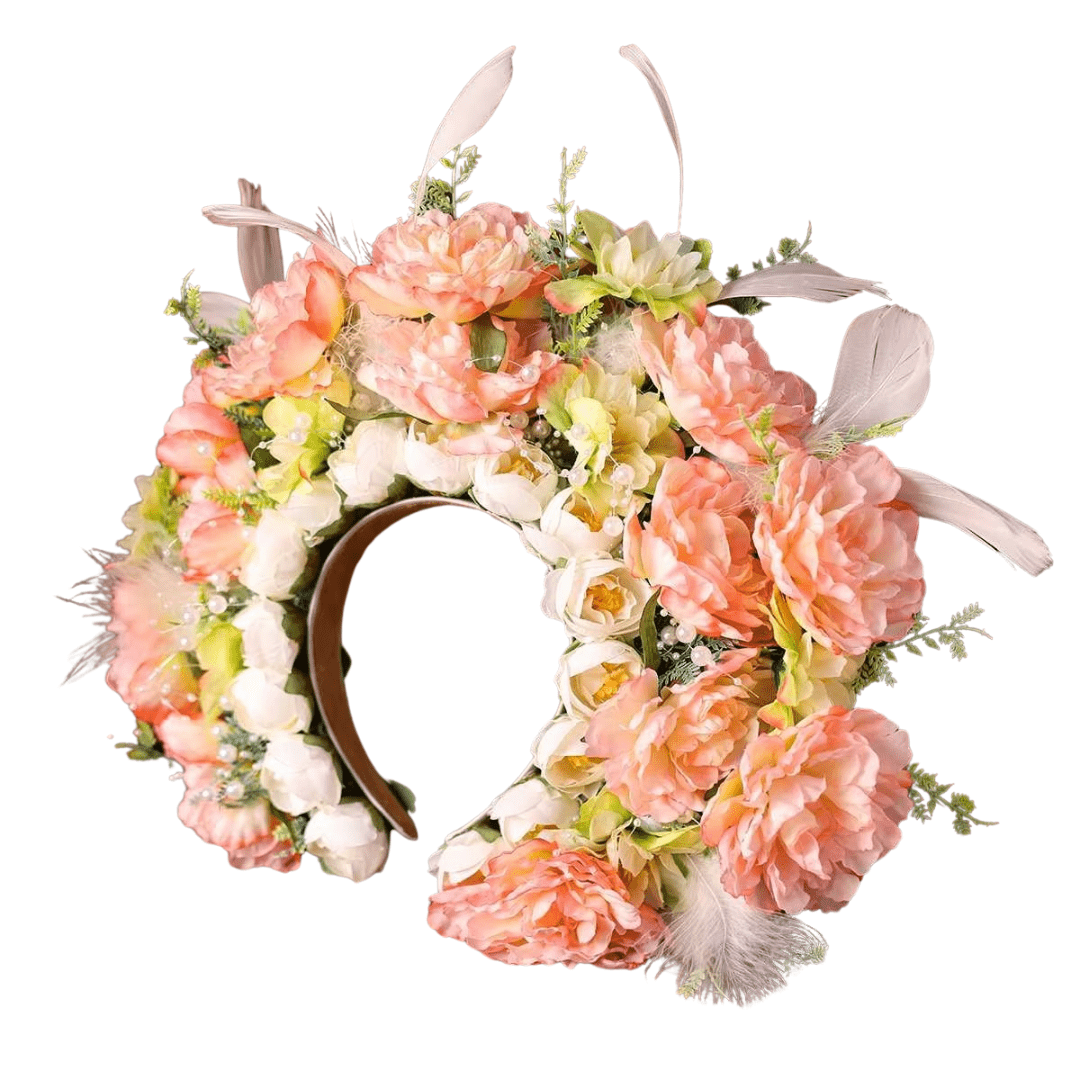 Colorful Flower Wreath for Women - Wedding Party Hair Flower Wreath Bride - I'm Getting Married