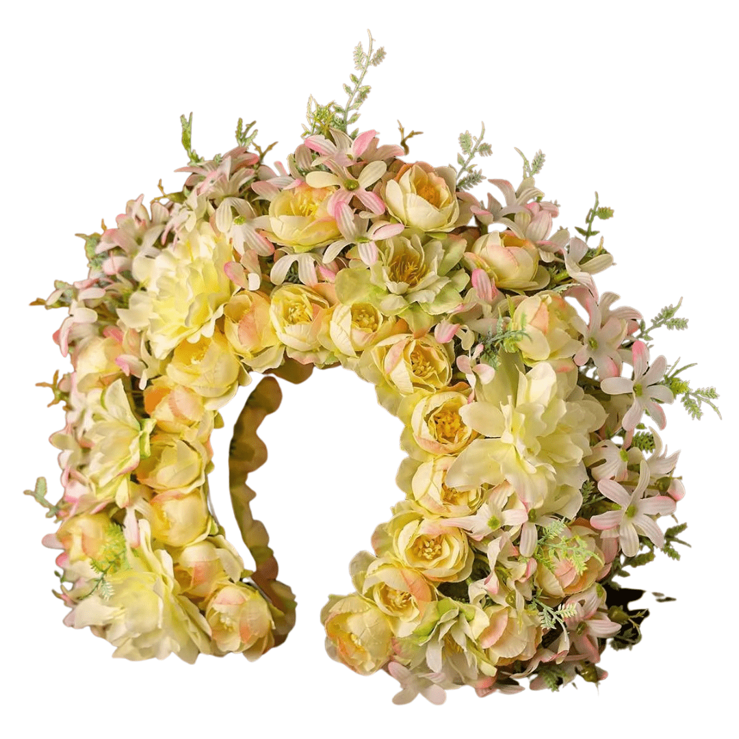 Colorful Flower Wreath for Women - Wedding Party Hair Flower Wreath Bride - I'm Getting Married