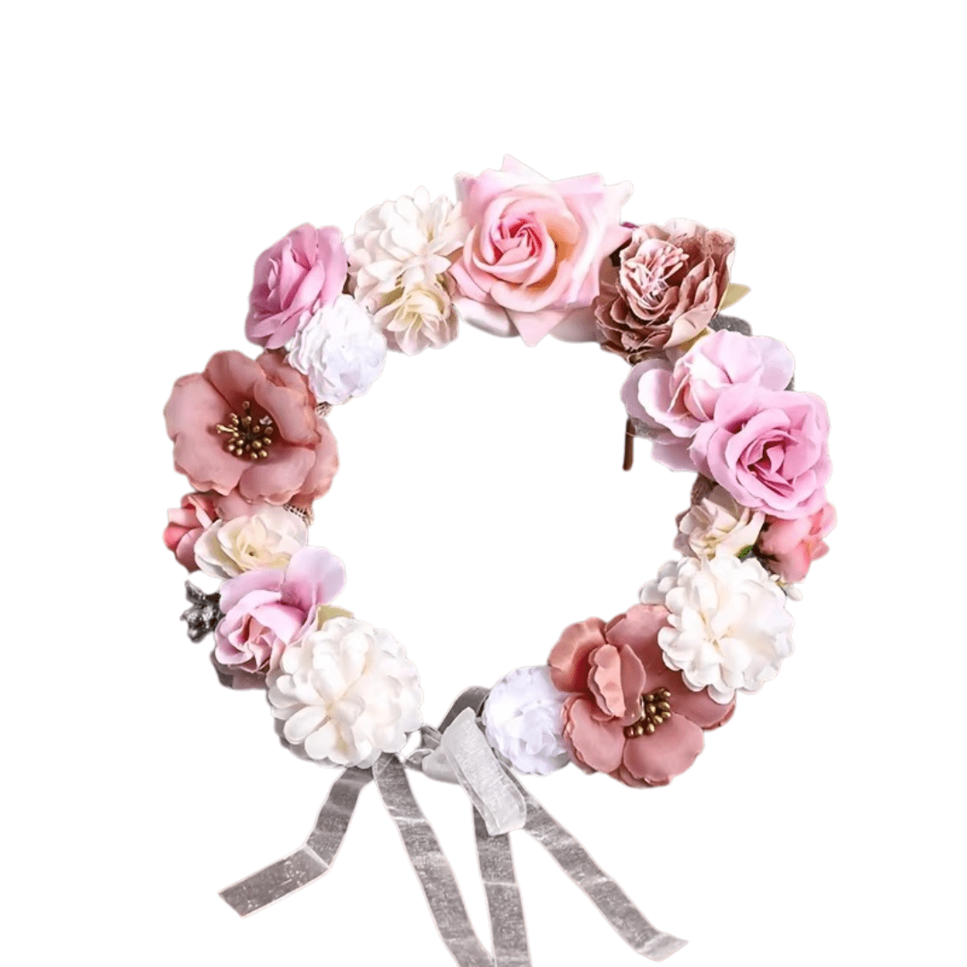 Colorful Flower Wreath for Women - Wedding Party Hair Flower Wreath Bride - I'm Getting Married