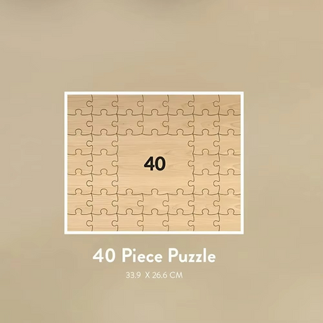 Personalised Wooden Puzzle Guest Book I'm Getting Married.