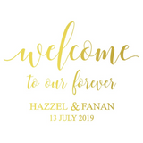 Personalised Vinyl Wedding Welcome Sticker Decal I'm Getting Married.
