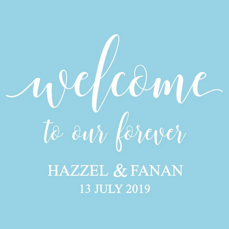 Personalised Vinyl Wedding Welcome Sticker Decal I'm Getting Married.