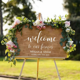Personalised Vinyl Wedding Welcome Sticker Decal I'm Getting Married.