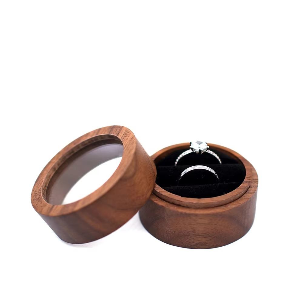 Personalised Wooden Wedding Ring Box