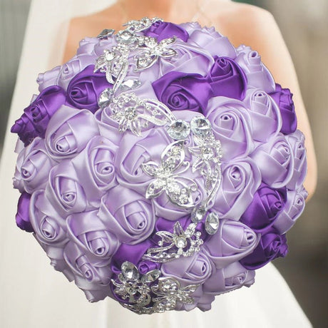 Elegant Cream Artificial Bridal Wedding Bouquet - I'm Getting Married