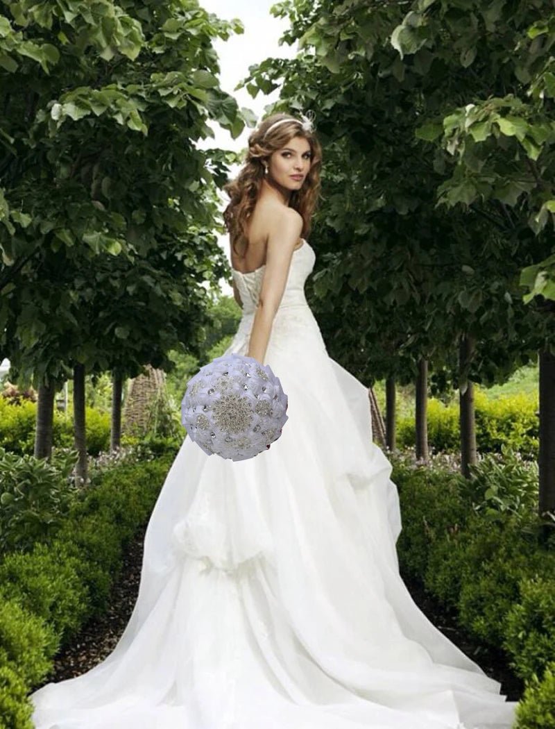 Elegant Cream Artificial Bridal Wedding Bouquet - I'm Getting Married