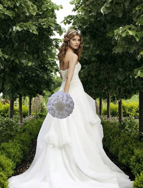 Elegant Cream Artificial Bridal Wedding Bouquet I'm Getting Married.