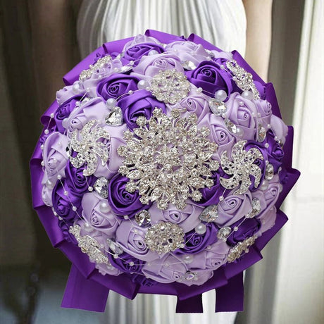 Elegant Cream Artificial Bridal Wedding Bouquet I'm Getting Married.