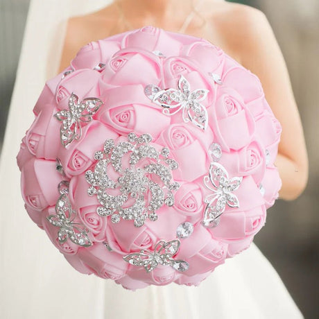 Elegant Cream Artificial Bridal Wedding Bouquet - I'm Getting Married