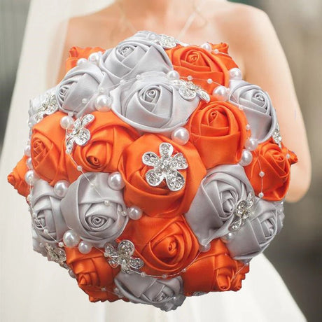Elegant Cream Artificial Bridal Wedding Bouquet - I'm Getting Married