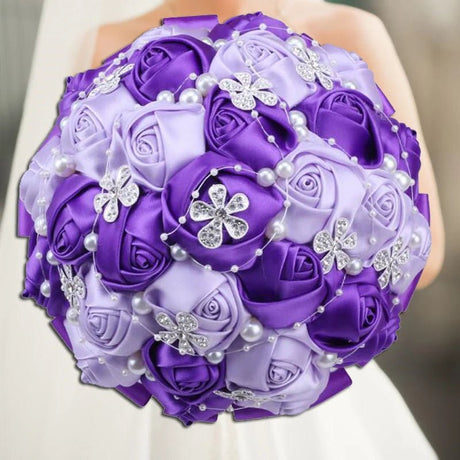 Elegant Cream Artificial Bridal Wedding Bouquet - I'm Getting Married
