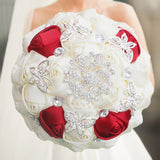 Elegant Cream Artificial Bridal Wedding Bouquet - I'm Getting Married