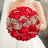 Elegant Cream Artificial Bridal Wedding Bouquet - I'm Getting Married