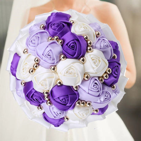 Elegant Cream Artificial Bridal Wedding Bouquet - I'm Getting Married