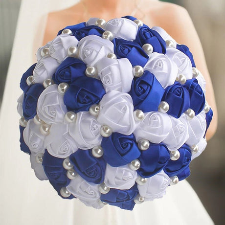 Elegant Cream Artificial Bridal Wedding Bouquet - I'm Getting Married