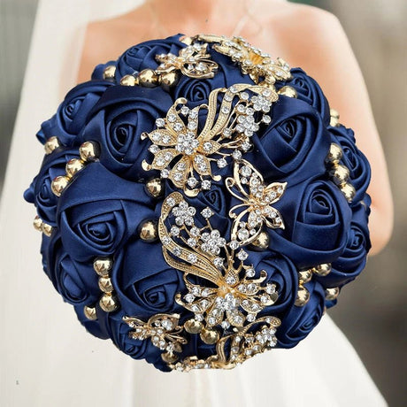 Elegant Cream Artificial Bridal Wedding Bouquet - I'm Getting Married
