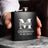 Engraved Best Men Black Hip Flask Set - I'm Getting Married