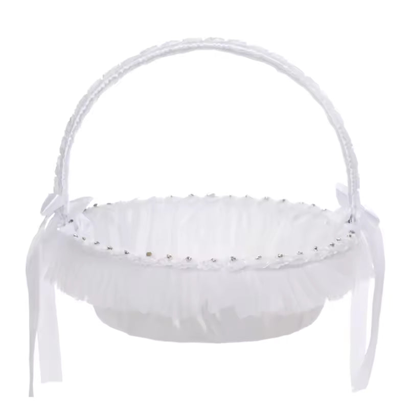Royal Lace Flower Girl Basket
