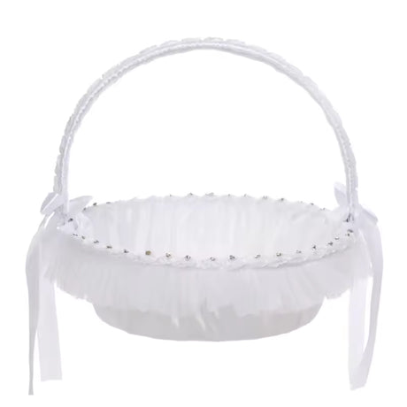 Royal Lace Flower Girl Basket