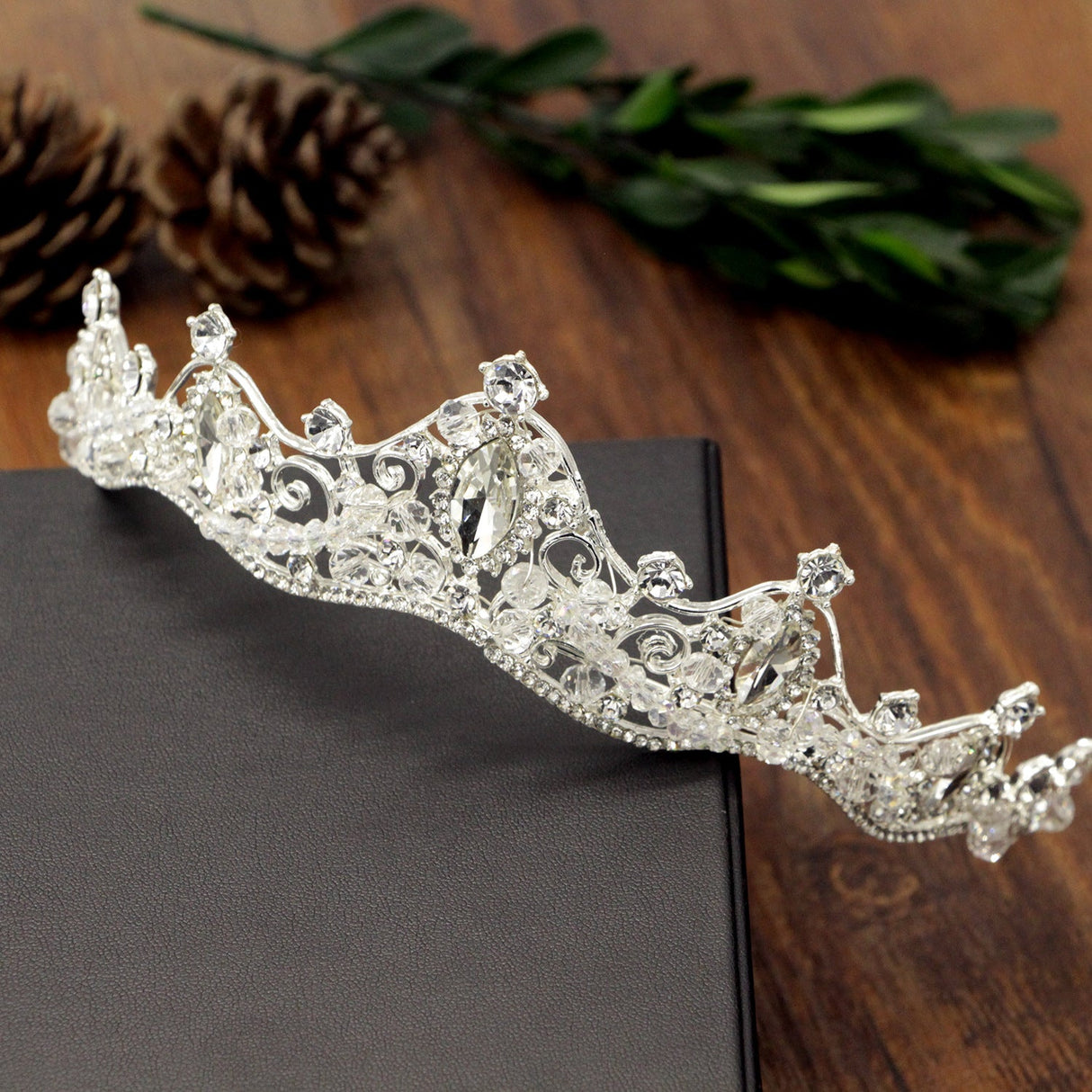 Itacazzo Bridal Headwear Silver - Colour Women's Fashion Wedding Crown Birthday Tiaras - I'm Getting Married