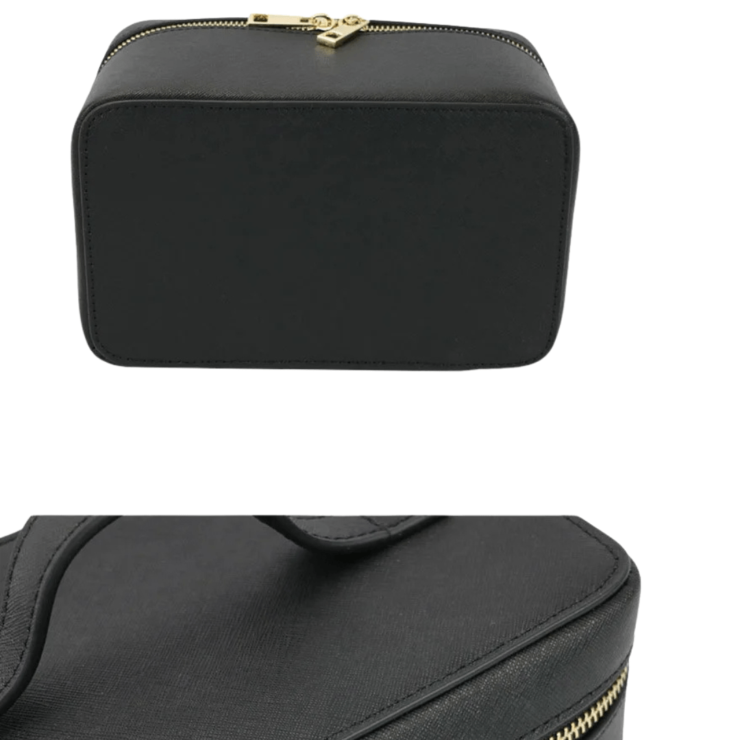 Ladies Personalised Saffiano Leather Travel Toiletry Bag - I'm Getting Married