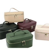 Ladies Personalised Saffiano Leather Travel Toiletry Bag - I'm Getting Married