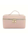 Ladies Personalised Saffiano Split Leather Travel Toiletry Case Bag - On Trend - I'm Getting Married