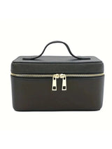 Ladies Personalised Saffiano Split Leather Travel Toiletry Case Bag - On Trend - I'm Getting Married