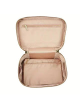 Ladies Personalised Saffiano Split Leather Travel Toiletry Case Bag - On Trend - I'm Getting Married
