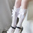 Lolita Girls Wedding Stockings Knee High - I'm Getting Married