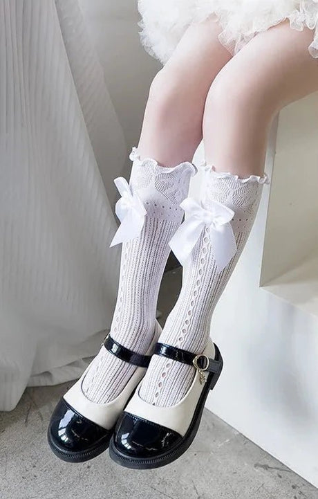 Lolita Girls Wedding Stockings Knee High - I'm Getting Married