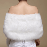 Luxury Faux Fur Bridal Wedding Shawl - I'm Getting Married