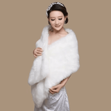 Luxury Faux Fur Bridal Wedding Shawl - I'm Getting Married