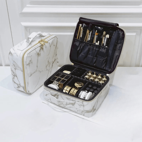Multi - Functional PU Leather Travel Makeup Bag - I'm Getting Married